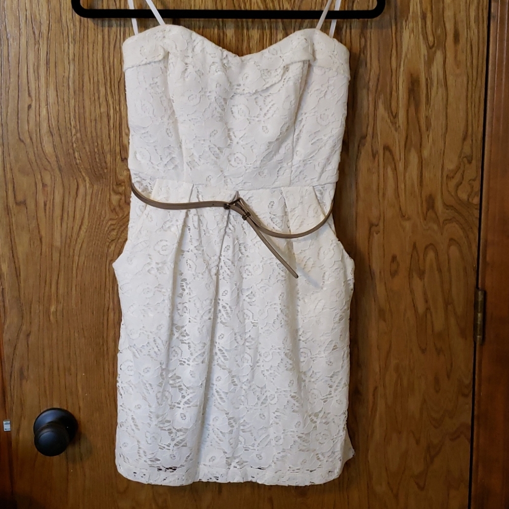 A Byer strapless dress